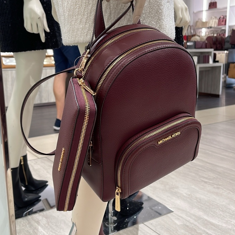 Michael Kors Jaycee Medium Pebbled Backpack
&
MK Continental Wristlet Wallet NWT - Picture 6 of 16